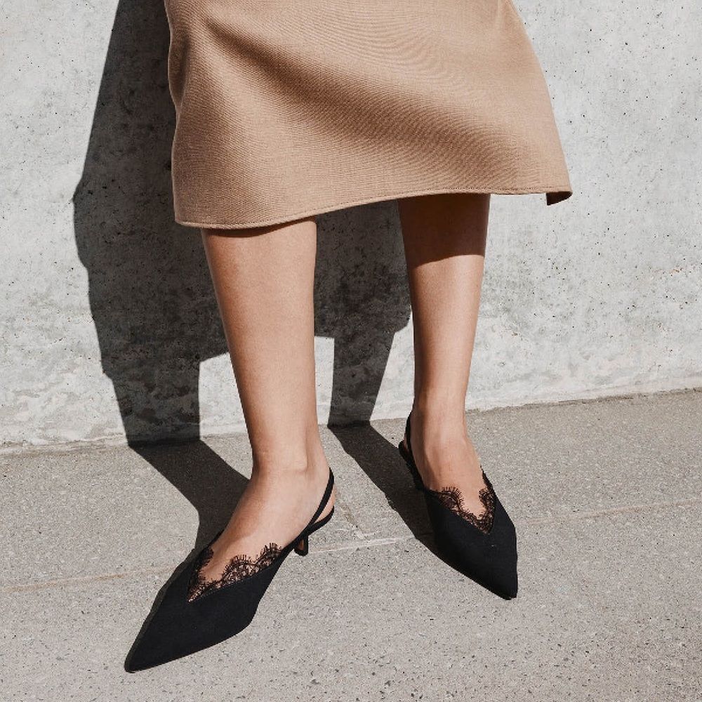 Neous Black Irene Slingback Pumps 40 size 39 - Picture 3 of 5